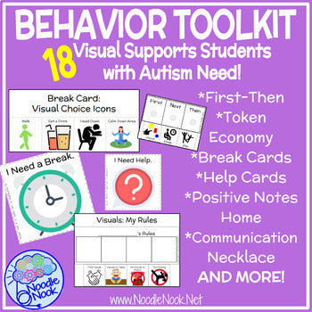 Behavior Toolkit 18 Visuals To Support Students With Autism Noodlenook Net