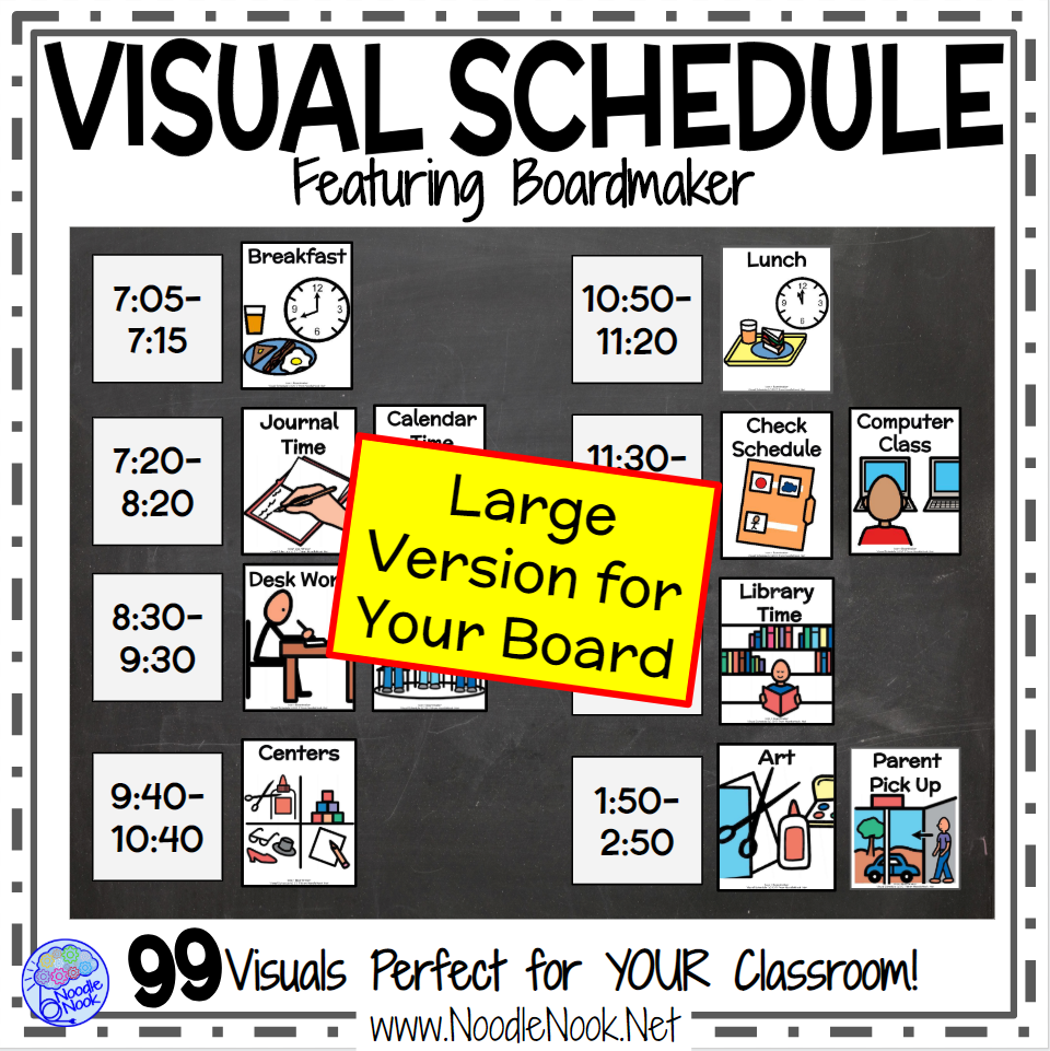 Visual Schedule featuring Boardmaker! Class & Personal Schedules for S
