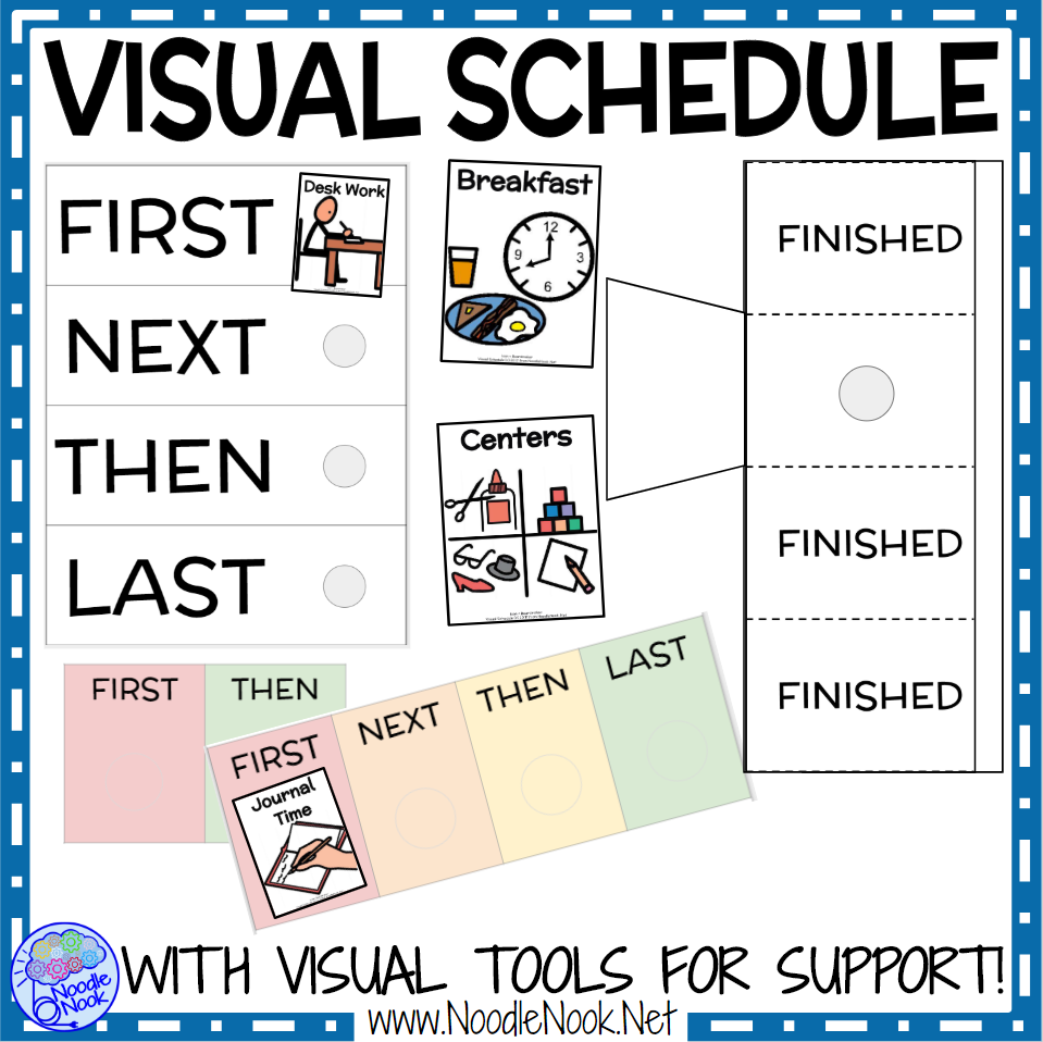 Visual Schedule featuring Boardmaker! Class & Personal Schedules for SpEd or Autism Units (DIGITAL DOWNLOAD)