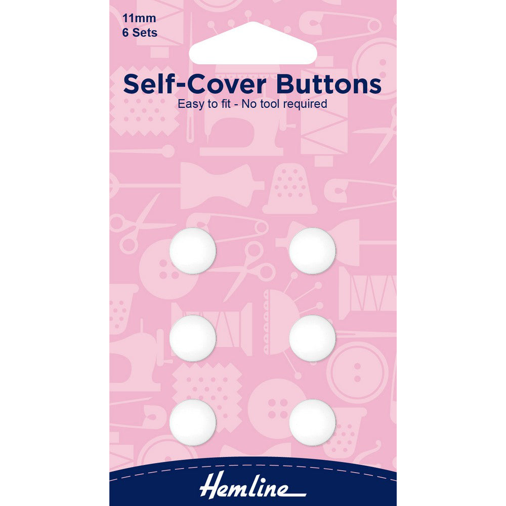 white fabric buttons