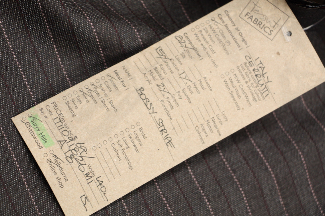 Bossy Stripe – Tessuti Fabrics - Online Fabric Store