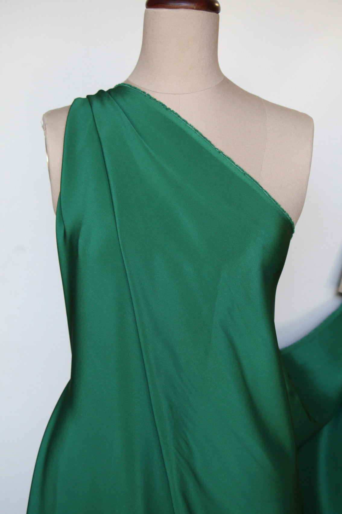 Just Green Silk Faille