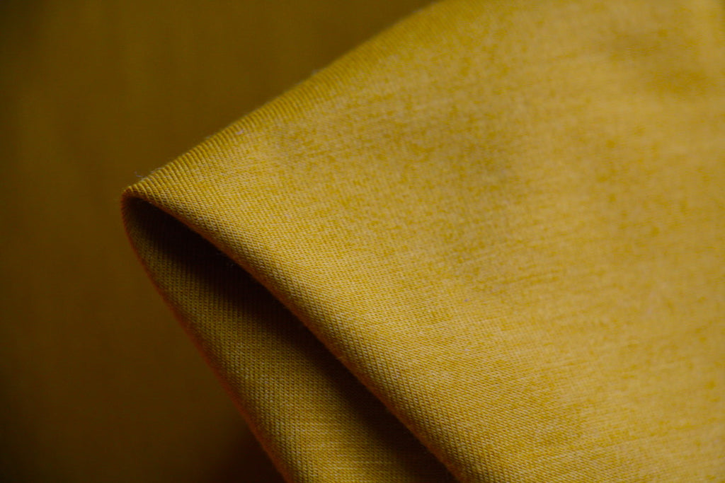 mustard jersey fabric
