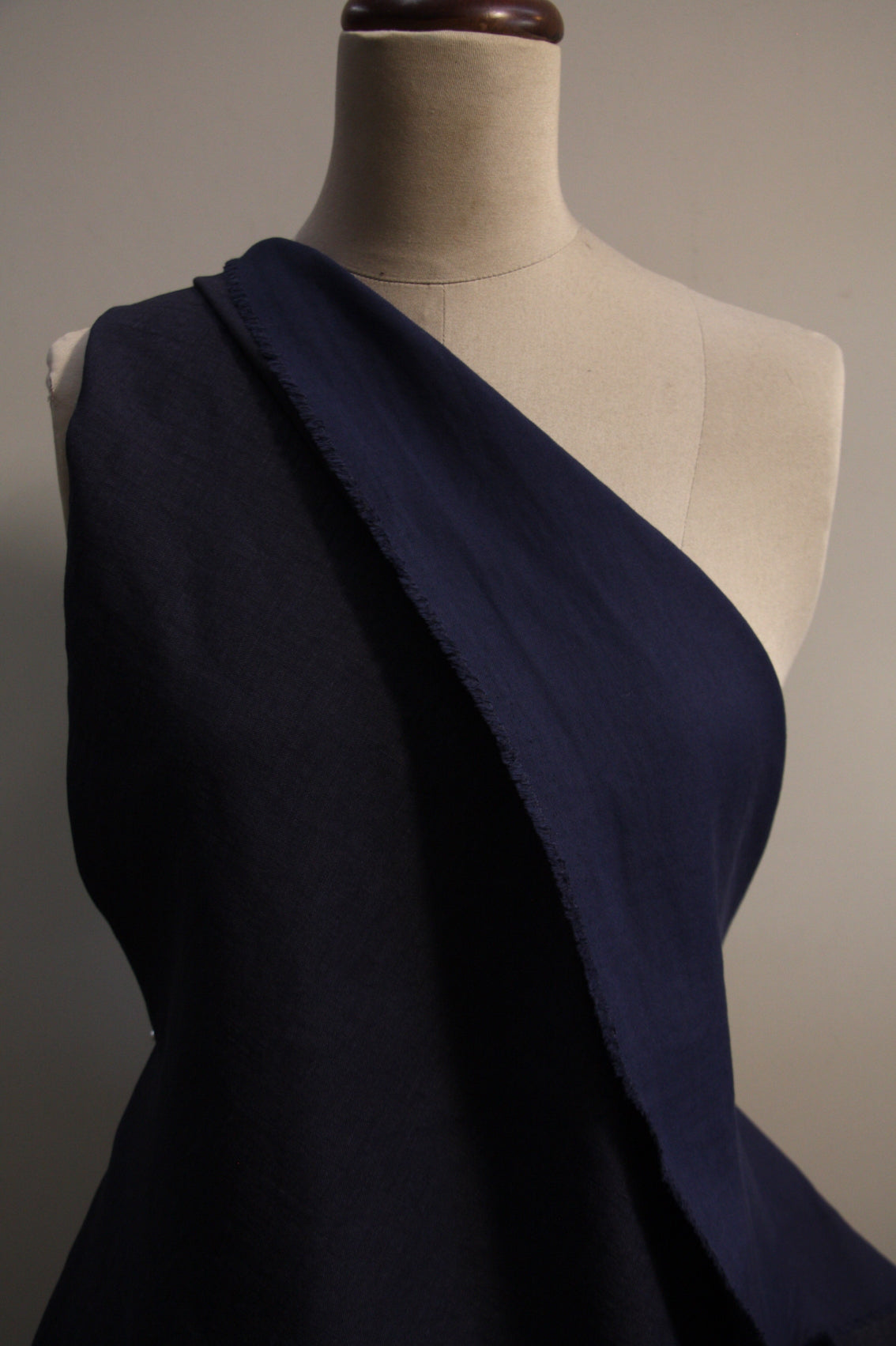Linton Navy - Bonded Linen/Cotton – Tessuti Fabrics - Online Fabric Store