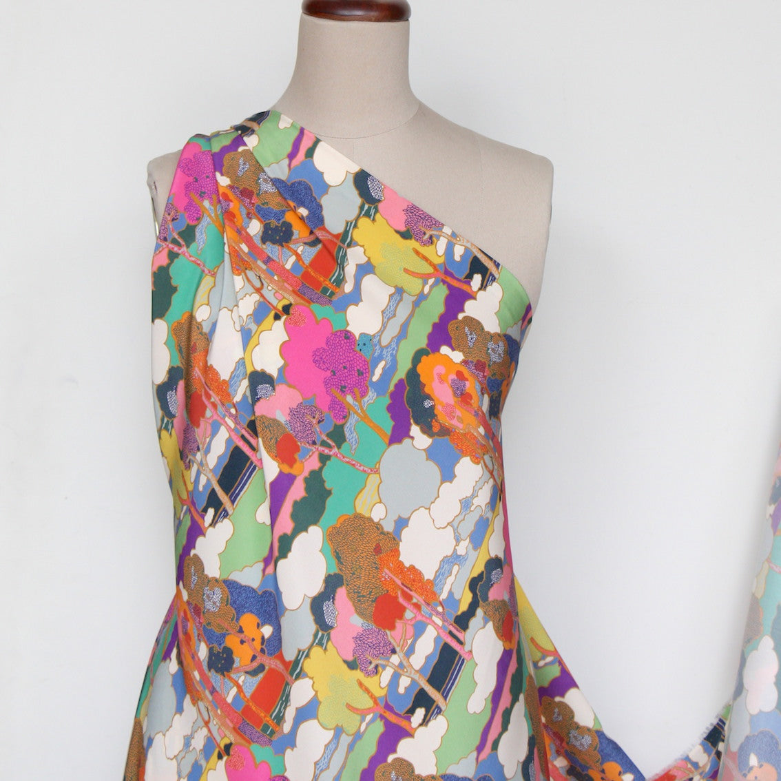 Prospect Road - Liberty Crepe De Chine Silk – Tessuti Fabrics - Online ...