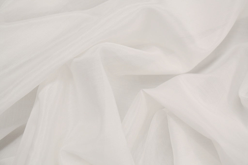 White Silk Cotton Voile – Tessuti Fabrics - Online Fabric Store