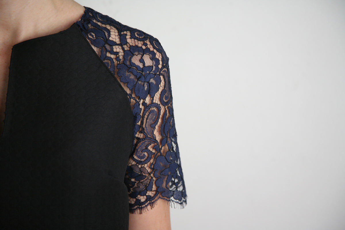 Darcia Ardoise/Noir Lace – Tessuti Fabrics - Online Fabric Store