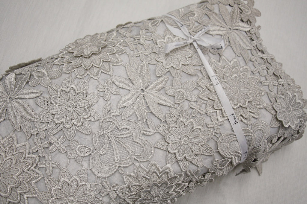 coloured lace fabric