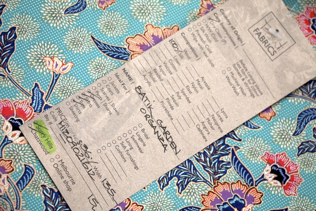  Batik  Garden Organza  Sold Out Tessuti Fabrics Online 