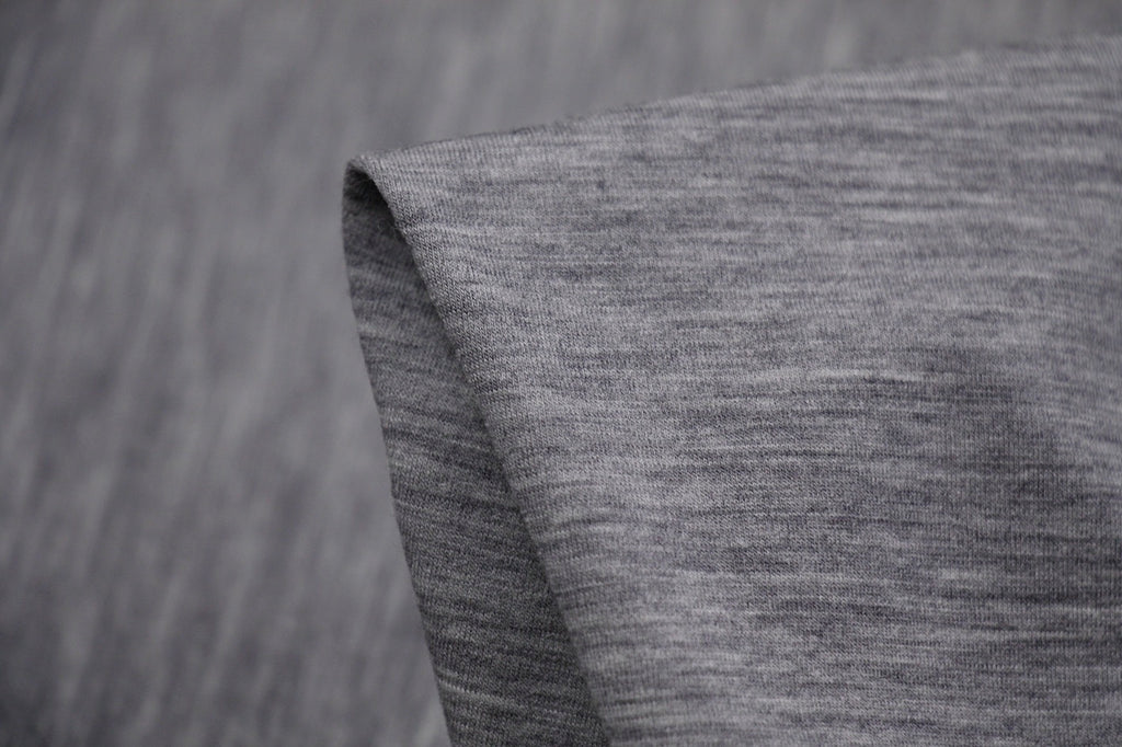 grey marl jersey fabric