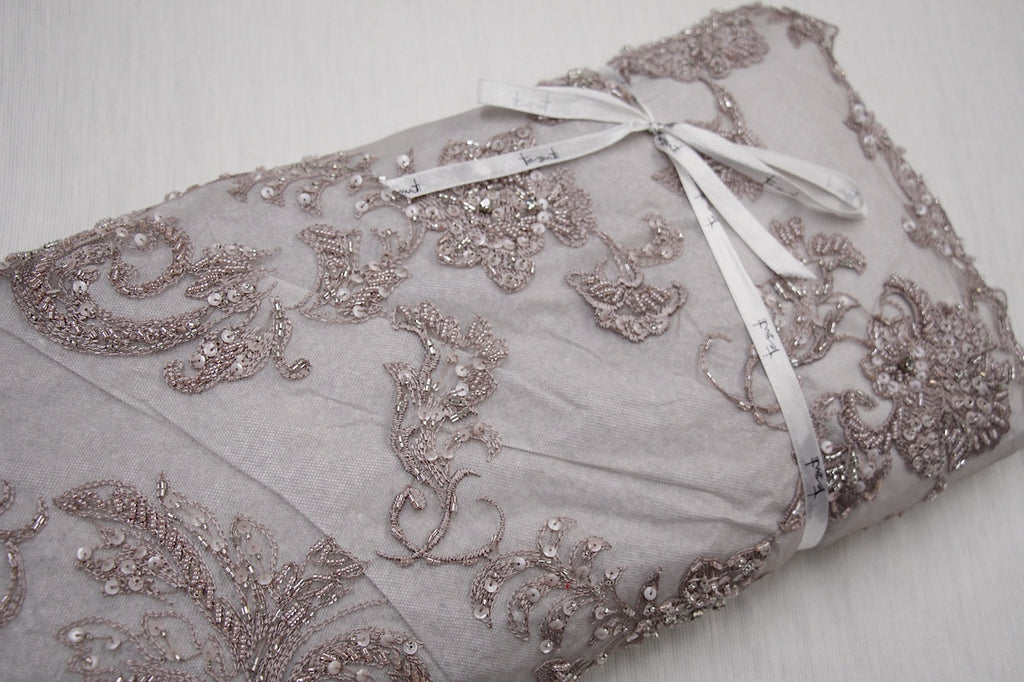 dusty pink lace fabric