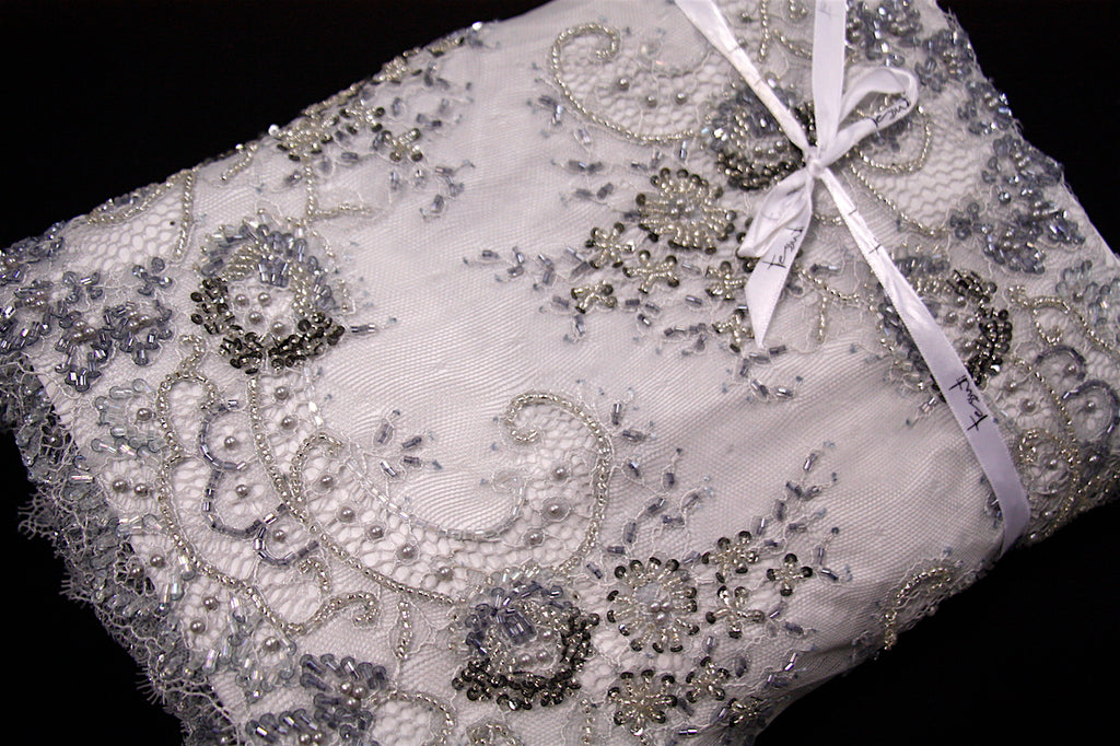 buy beaded lace fabric online