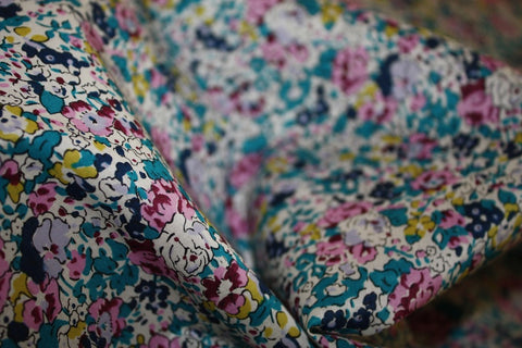 Claire-Ande Blue - Tana Lawn - Cotton - Tessuti Fabrics - Online Fabric ...