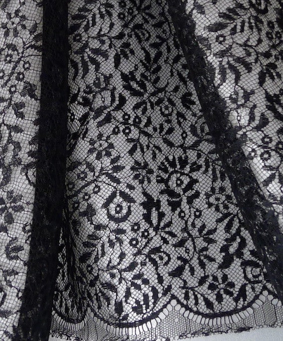 Danielle Noir Lace – Tessuti Fabrics - Online Fabric Store