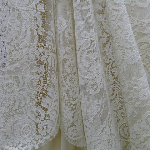 Ecru Chantilly Lace - Sold Out - Tessuti Fabrics - Online Fabric Store ...