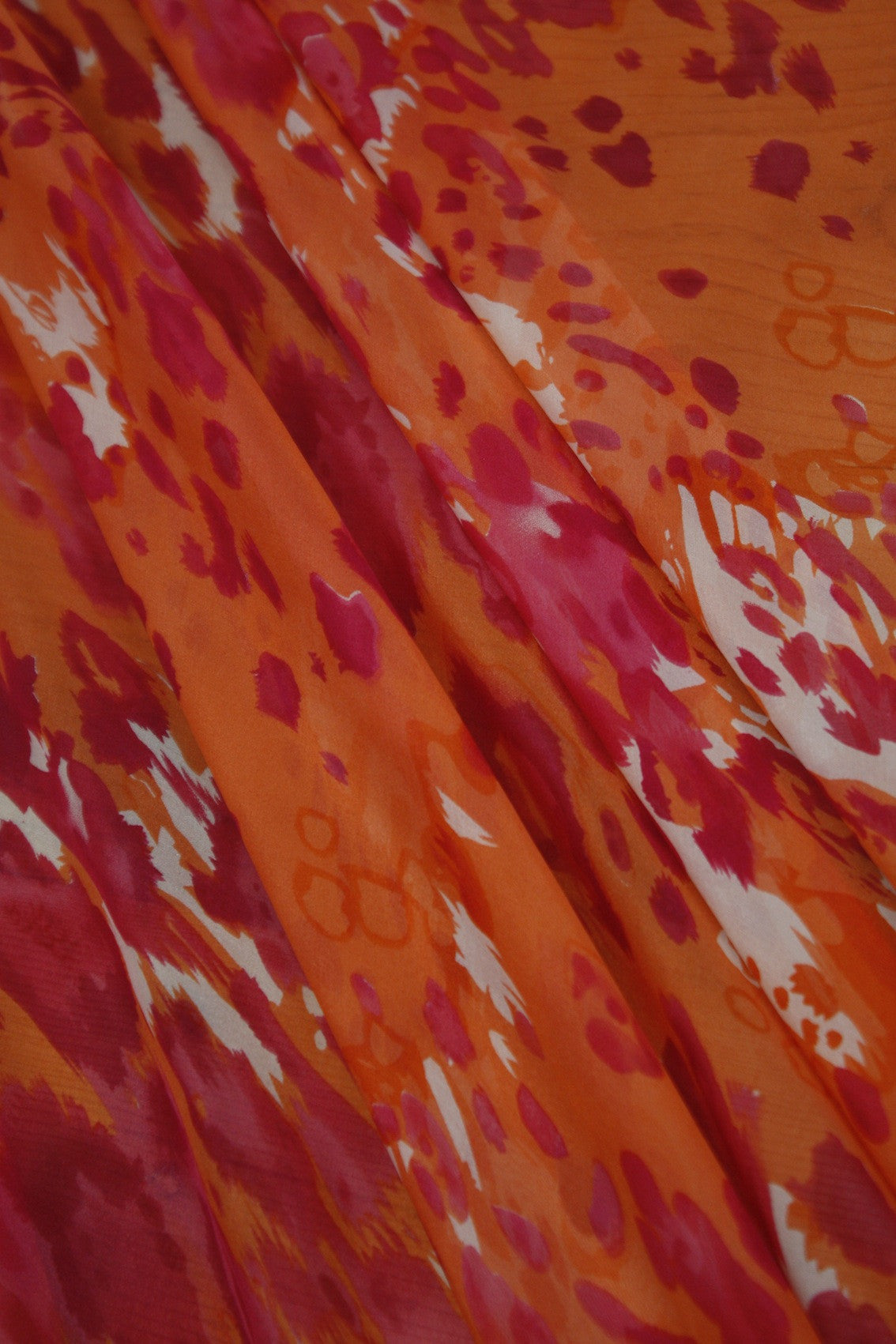 Leopard Orange Silk Chiffon – Tessuti Fabrics - Online Fabric Store