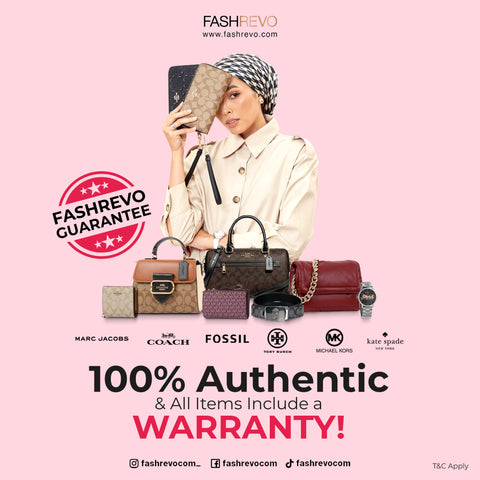 100% Authentic branded handbags & comes with warranty