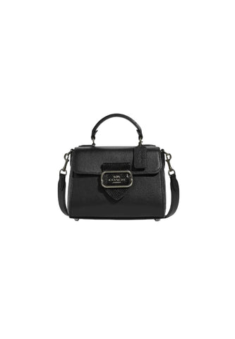 Coach Morgan CF321 Top Handle Satchel In Black Multi fashrevo