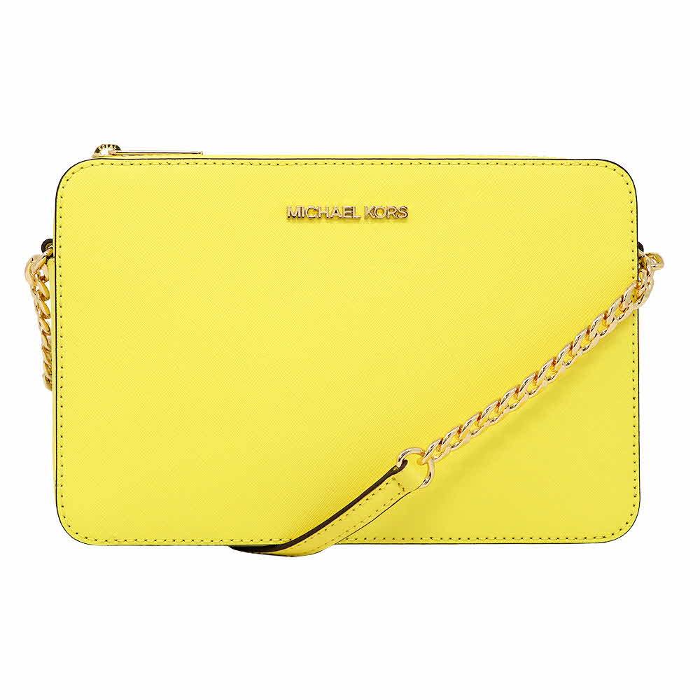 michael kors jet set crossbody yellow