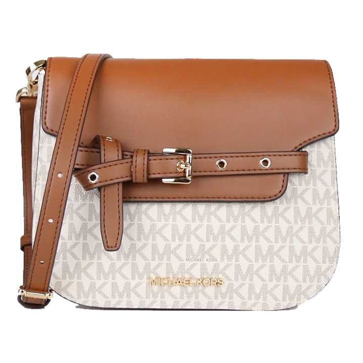 Michael Kors Outlet Shoulder Bag 35S2GU5C1B Emilia White Brown in Vani –  Fashrevo