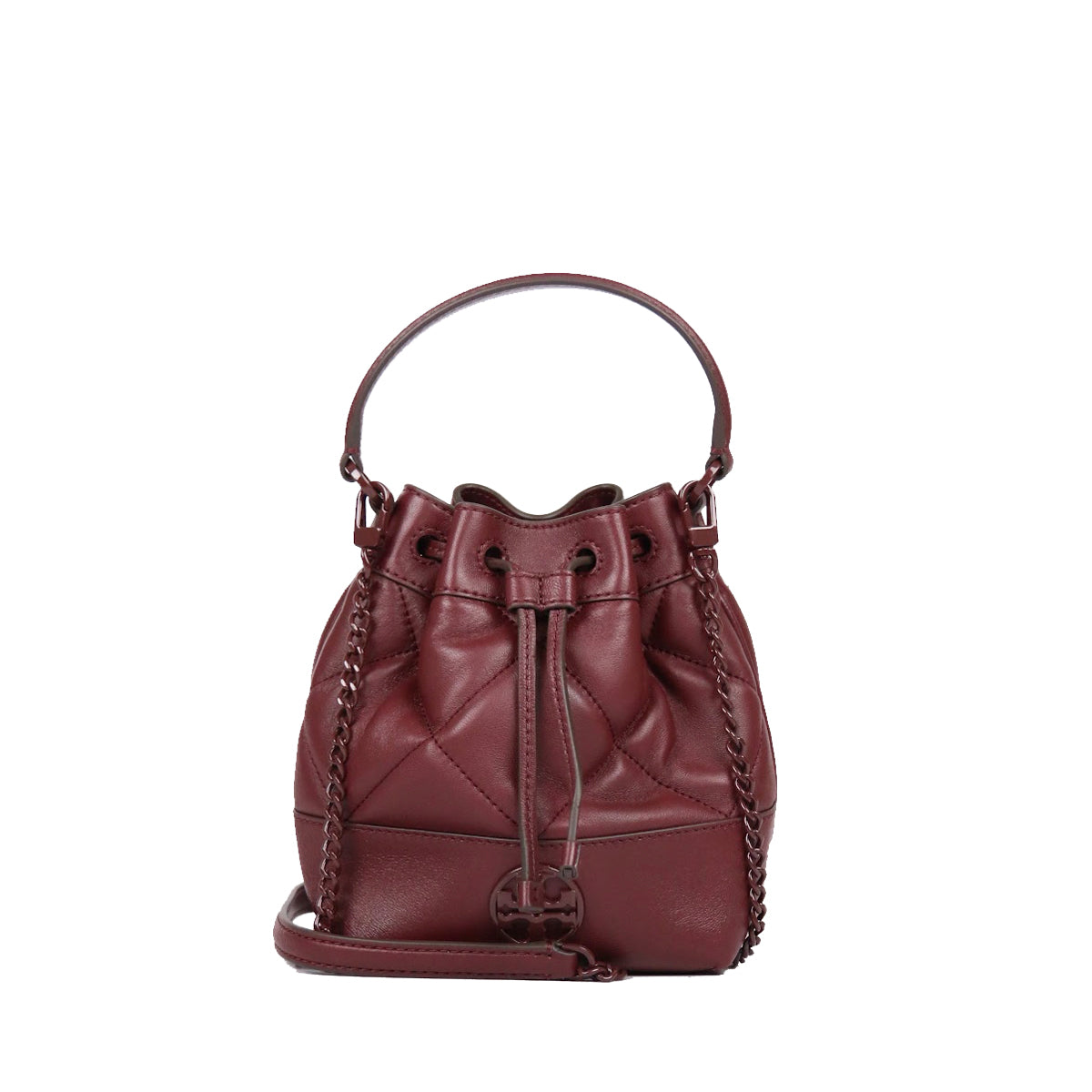 Tory Burch 139289 Willa Soft Quilt Mini Bucket Bag In Claret – Fashrevo