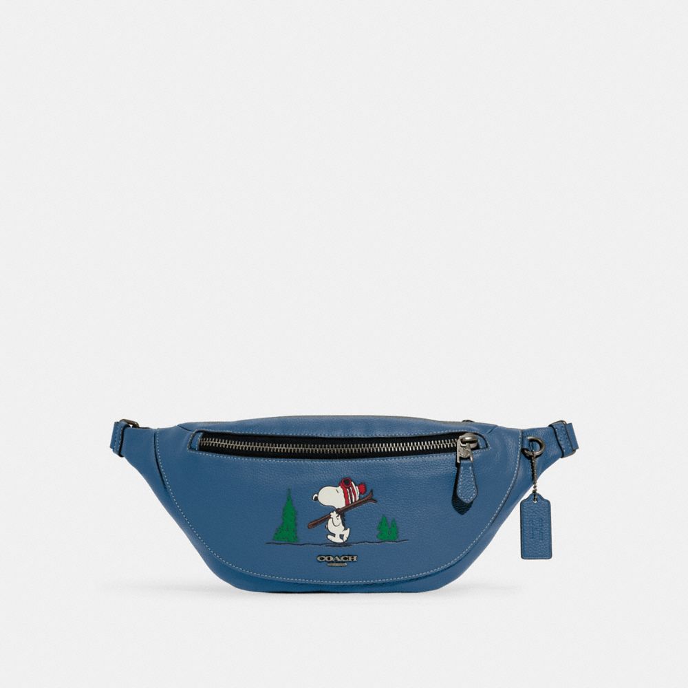 Coach X Peanuts Warren Belt Bag CE618 With Snoopy Motif In Denim Multi –  Fashrevo