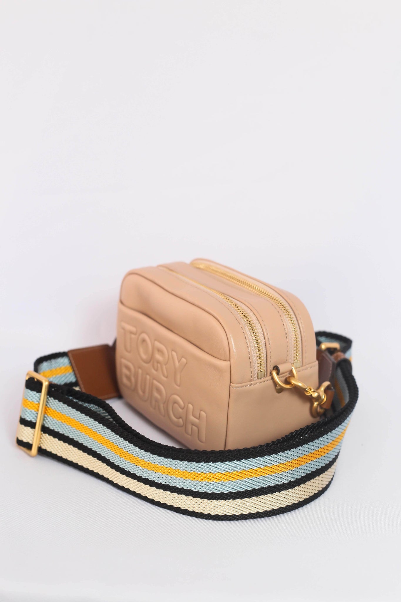 tory burch perry double zip mini bag