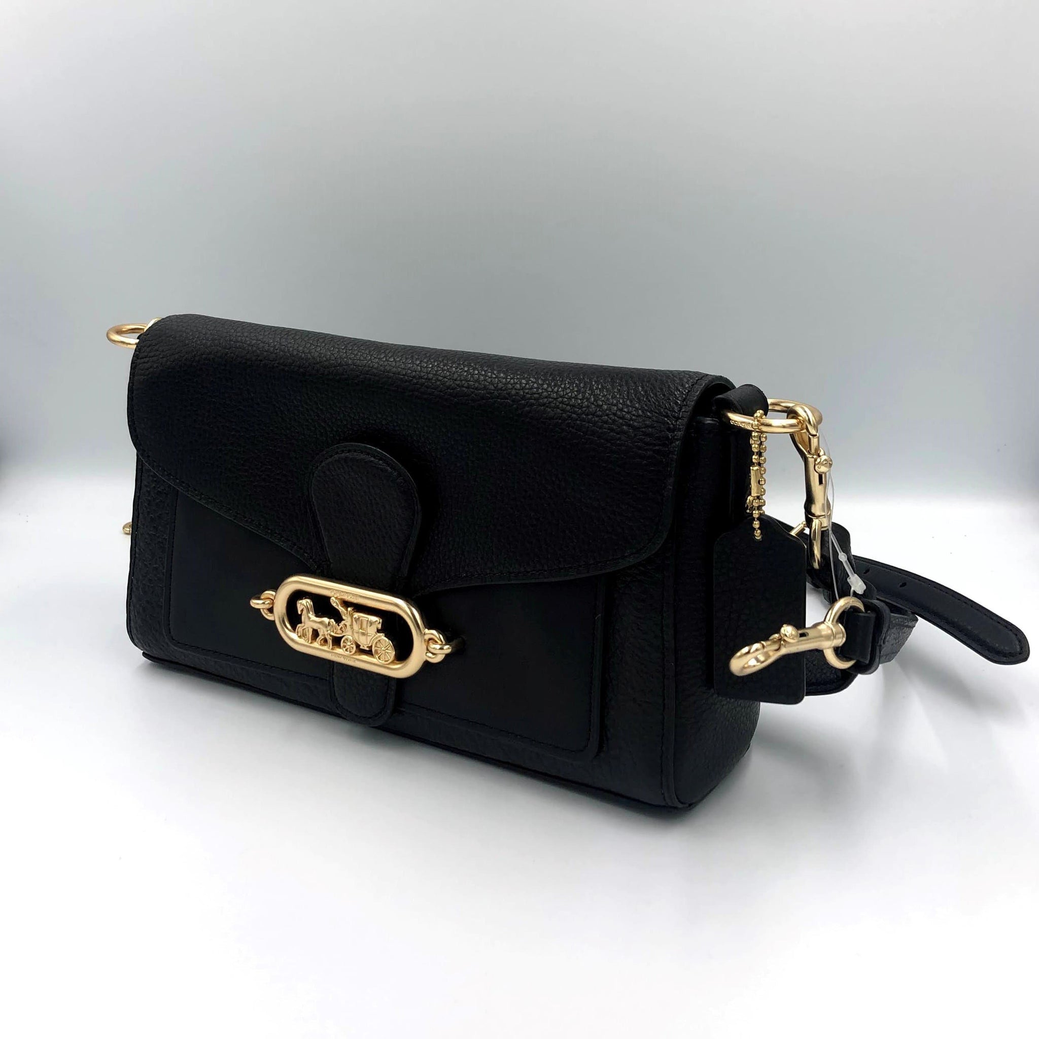 Coach Small Jade Shoulder Bag F91105 In Black – Fashrevo