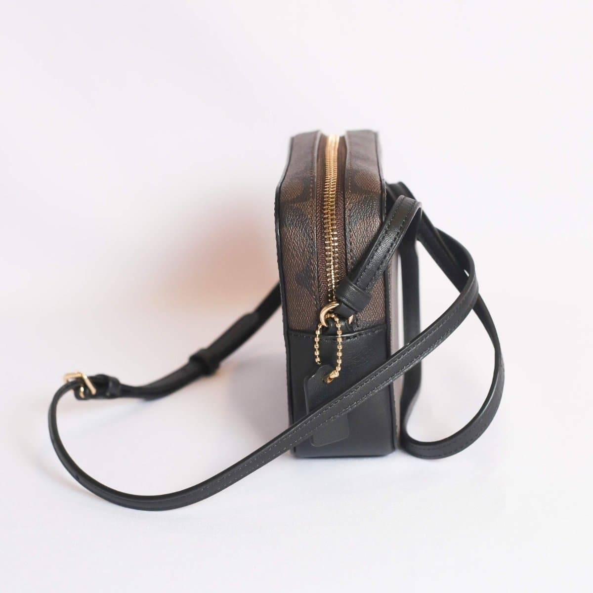 Coach Signature Mini Camera Crossbody Bag 91677 In Brown Black – Fashrevo