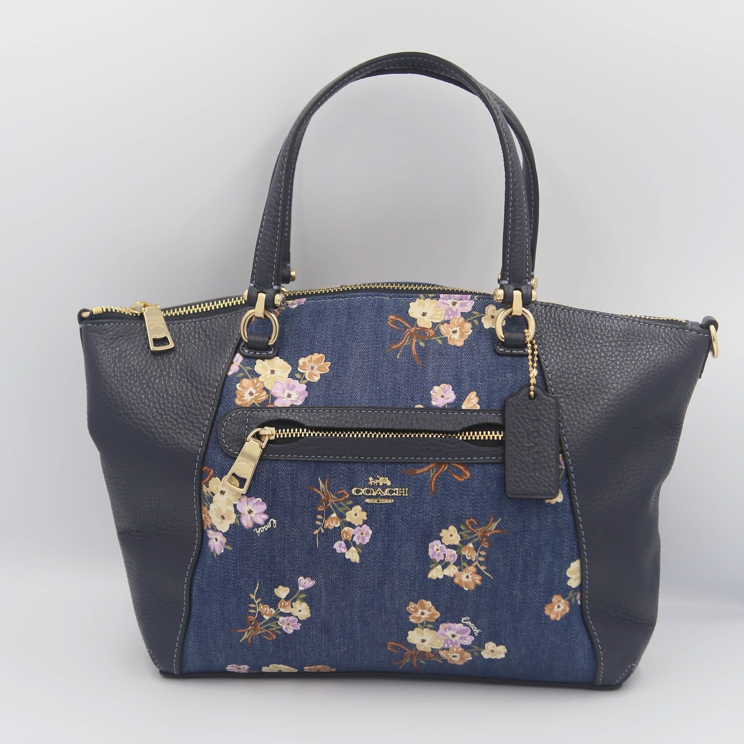 coach denim prairie satchel