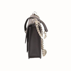 Kate Spade Remi Grain Leather WKR00552 Flap Chain Crossbody Bag In Black