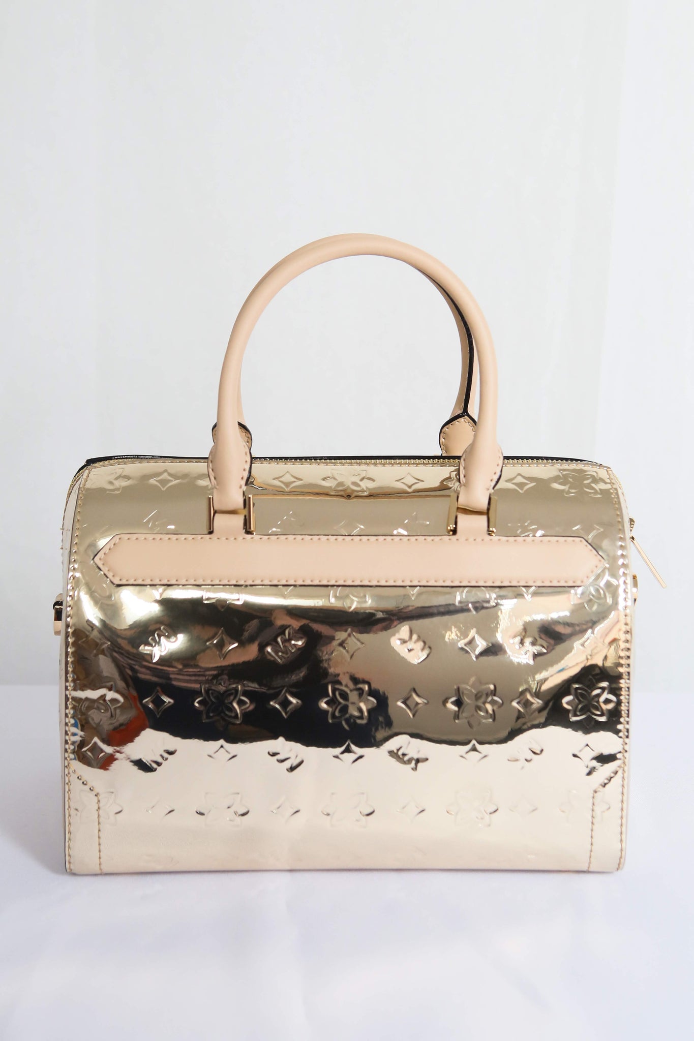 michael kors duffle bag gold