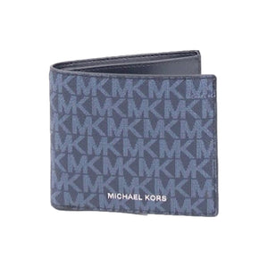 Michael Kors Men's  Signature Belt and Wallet 36U1LCOF1J Gift Set In Admiral
