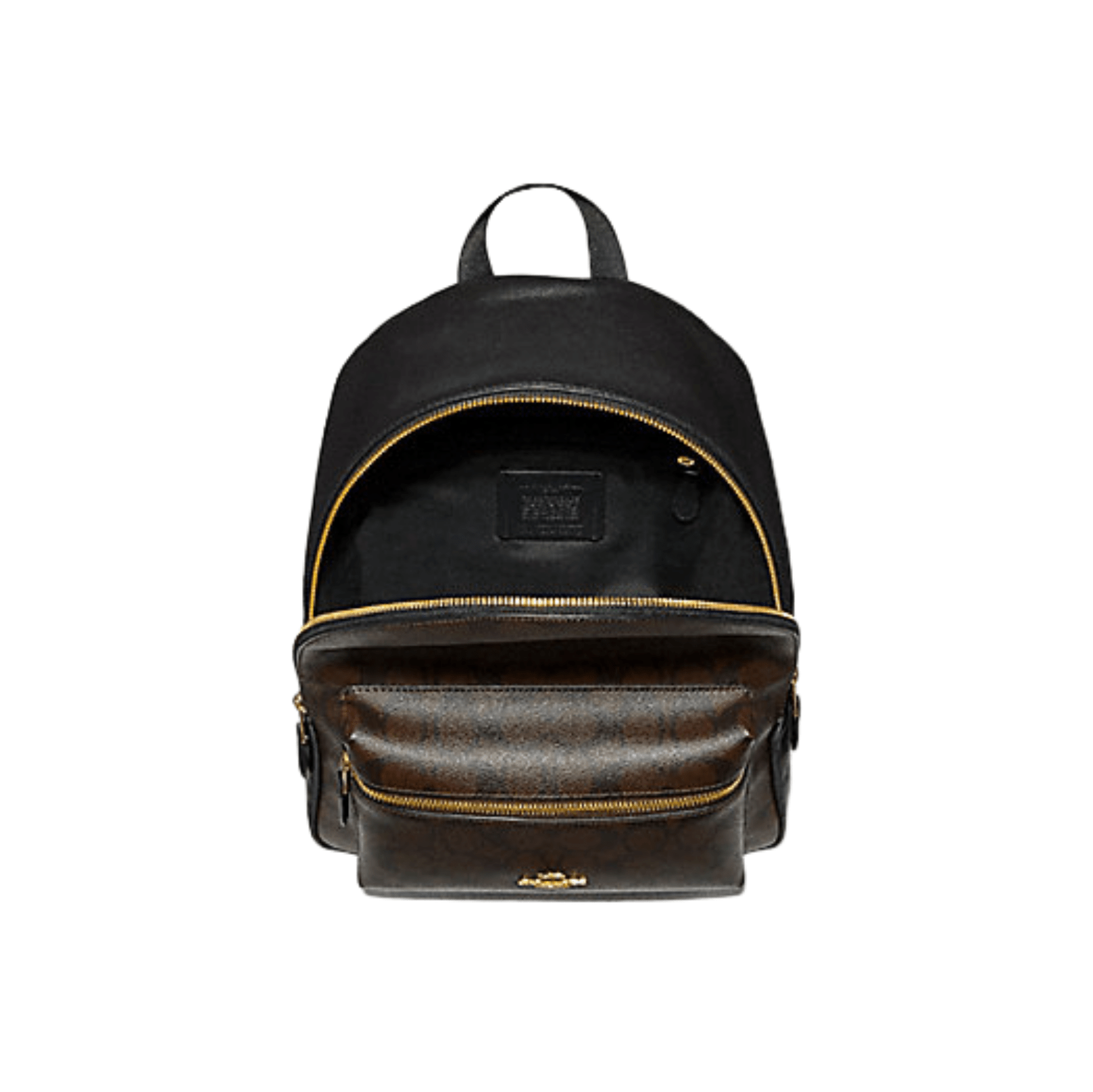 coach medium charlie backpack black