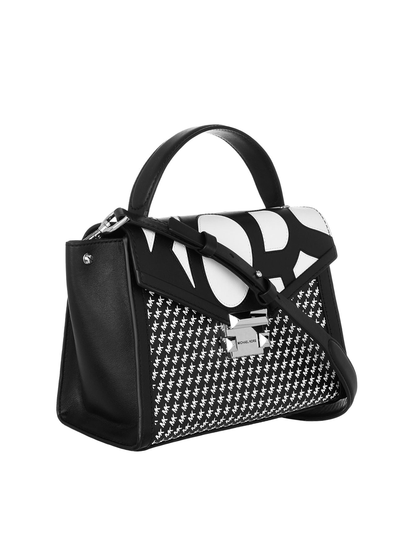 whitney medium graphic logo satchel