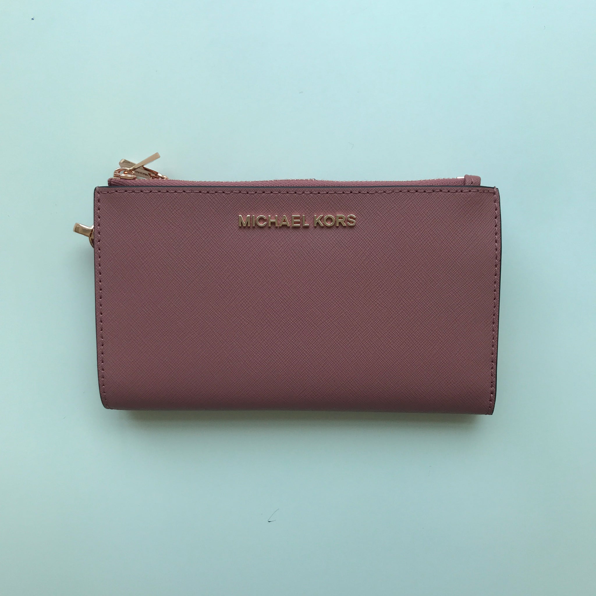 michael kors rose wristlet