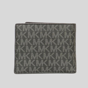 Michael Kors Signature Cooper 36F1LC0F6B 3 In 1 Wallet With Stripes In Black Grey