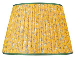 Yellow Flower 16” Handmade Silk-Lined Lampshade