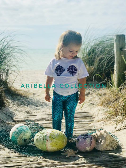 Mermaid Leggings - Emerald Green – Aribella Collection, Inc.