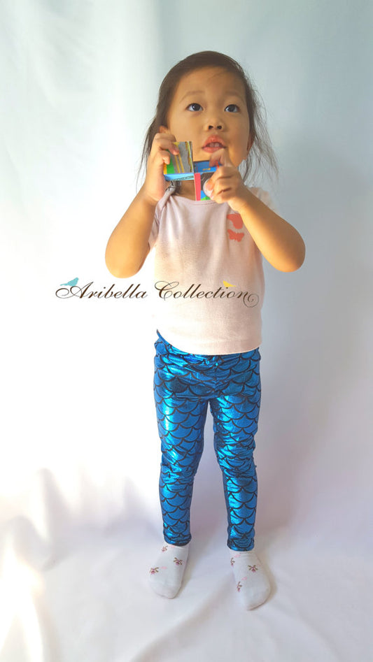 Mermaid Leggings - Emerald Green – Aribella Collection, Inc.