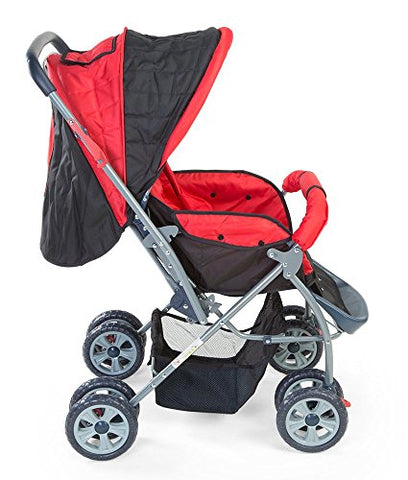 luvlap baby stroller pram starshine light red