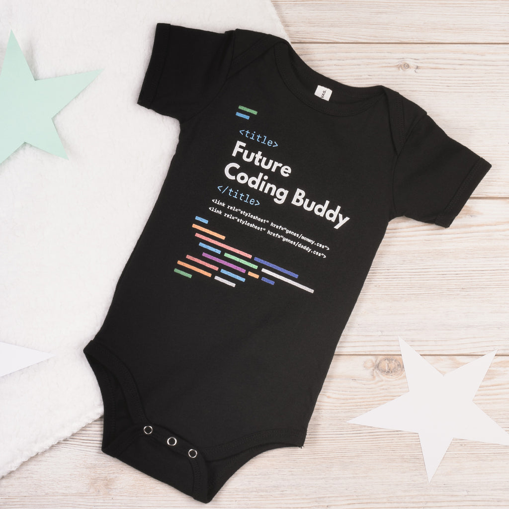 programming baby onesie - Future Coding Buddy - Made4Dev.com