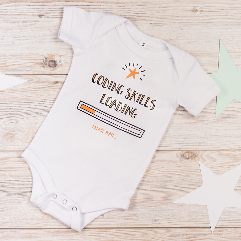 Programming Baby Onesie - Coding Skills Loading - Made4Dev.com