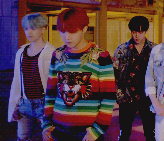 BTS] J-Hope ''DNA'' Rainbow Sweater – KpopCloud