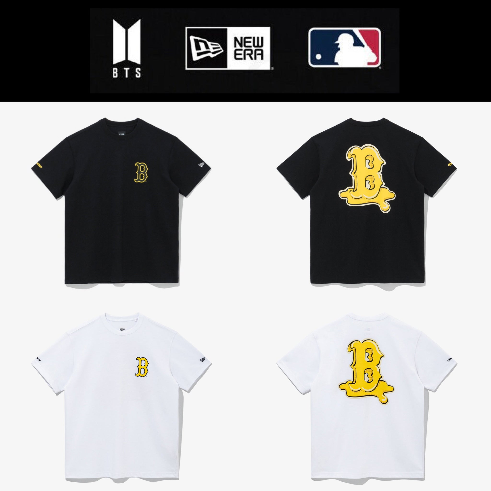 New Era x BTS x MLB Butter Boston Red Sox T-Shirt Black - SS22 - US