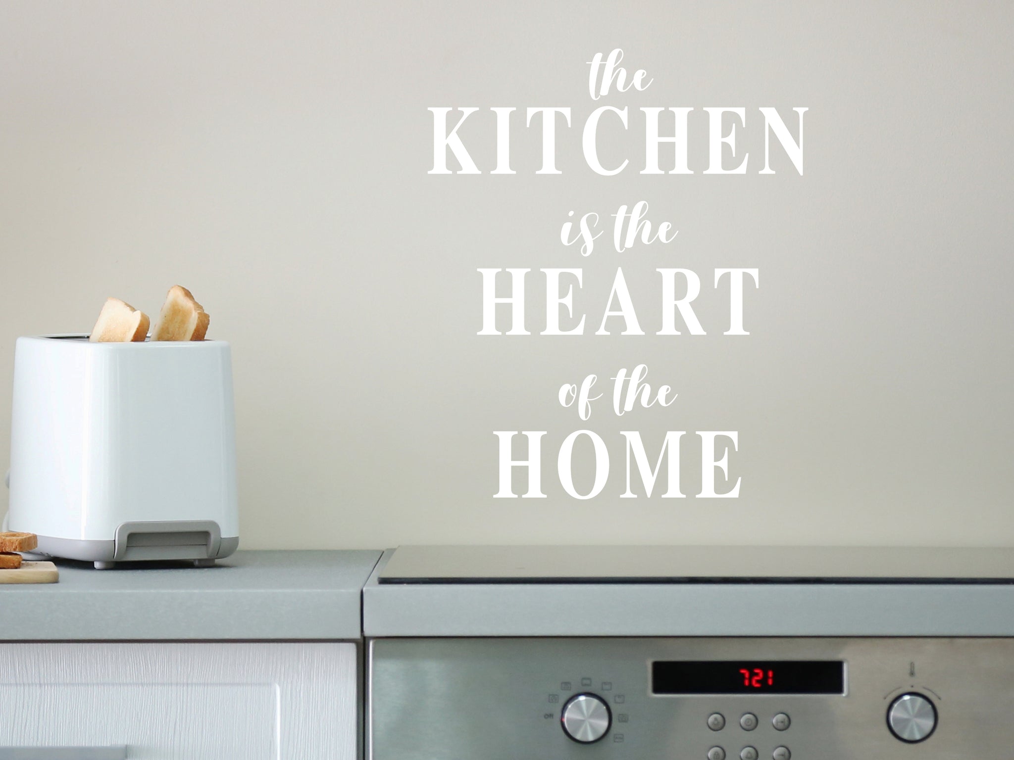 The Kitchen Is The Heart Of The Home | Kitchen Wall Decal - Story of ...