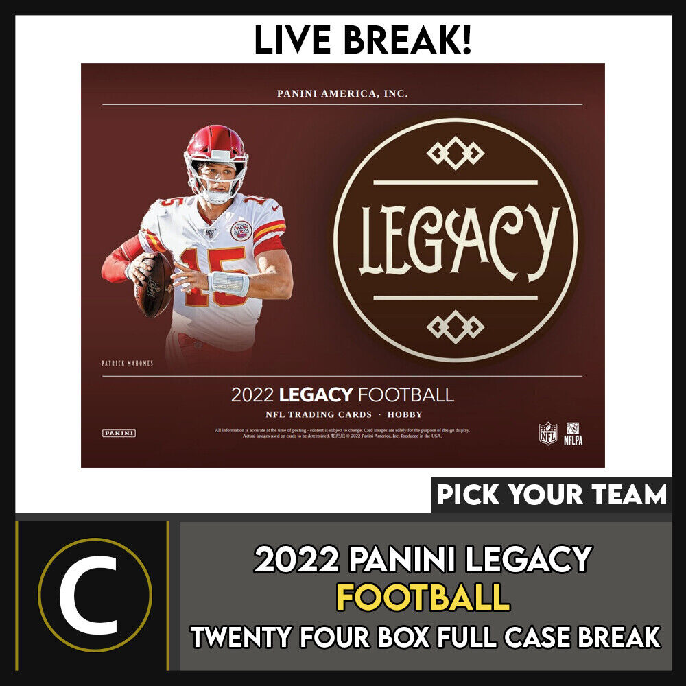2022 PANINI LEGACY FOOTBALL 24 BOX (FULL CASE) BREAK #F971 - PICK