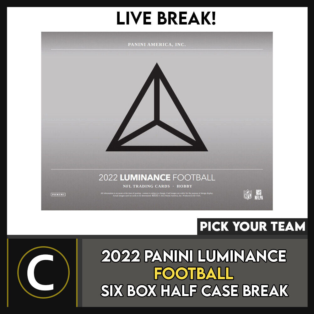 2022 PANINI LUMINANCE FOOTBALL 6 BOX (HALF CASE) BREAK #F1002