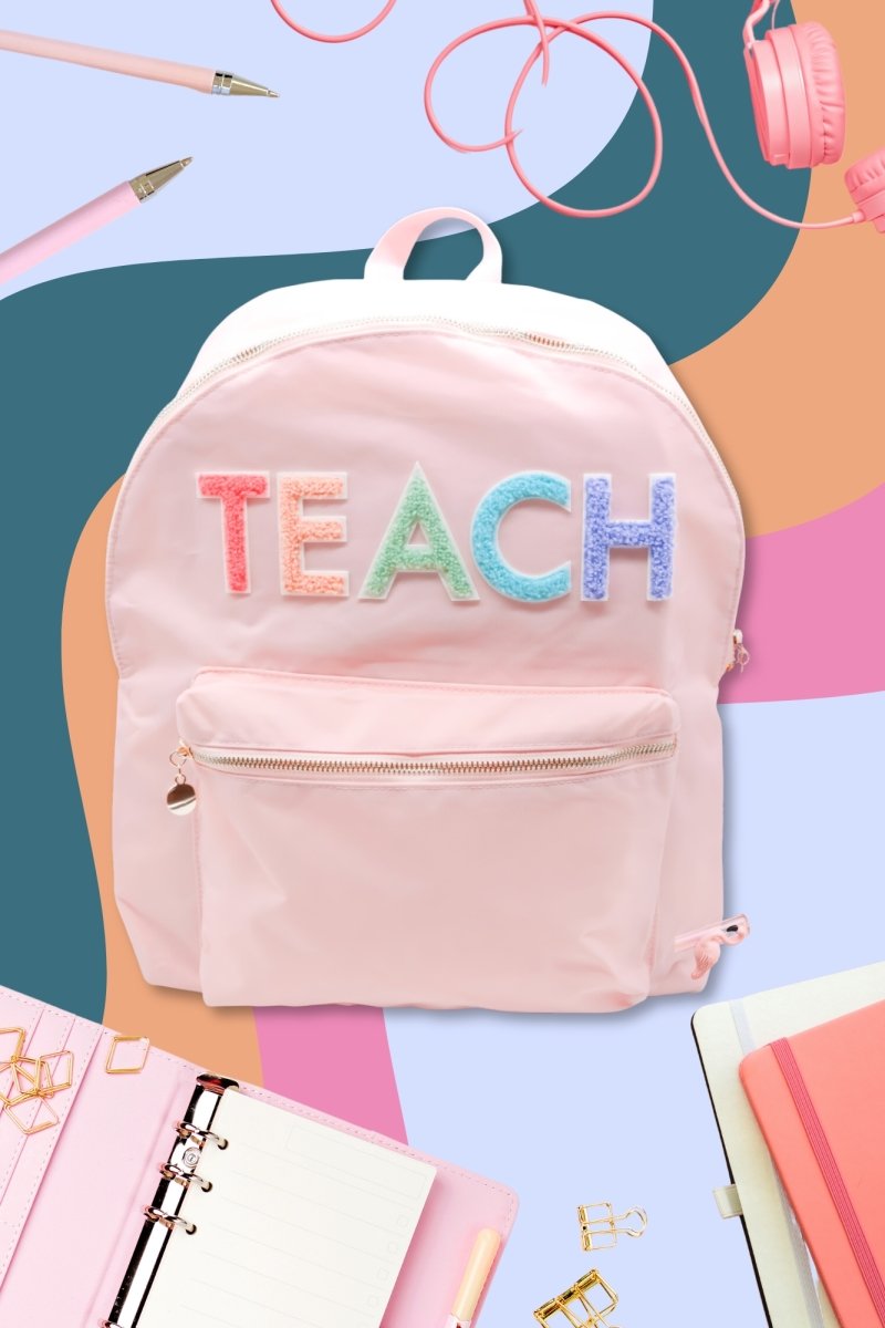 Cream TEACH Patch Lunch Bag