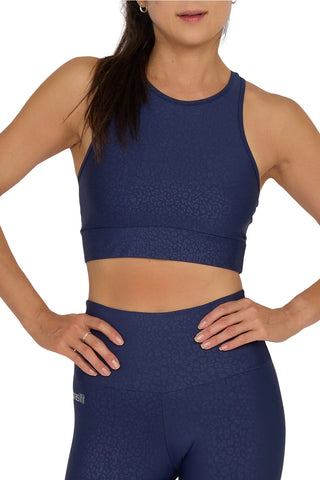 Alice Blue Crop Top - activewear top - activewear australia - gym crop top